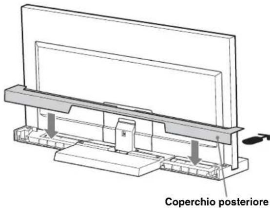SONY SU40NX1 - Installare il coperchio posteriore sul supporto per tevisore. - 1