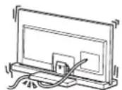 SONY SU40NX1 - Nalezy uwazać, by nie przytrzasné, przewodu zasilajęcego lub przewodu/YYYYe. - 1