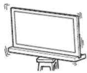 SONY SU40NX1 - Si raccomanda di installare il supporto per tevisore su una superficie stabile. - 1