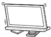 SONY SU40NX1 - Placera TV-stativet på att plant och stabilt golv. - 1