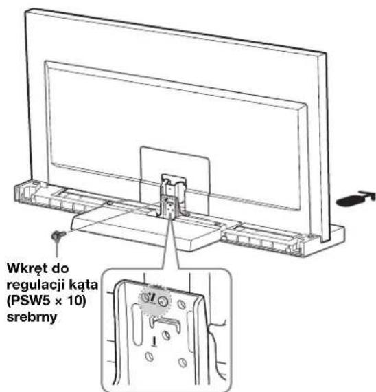 SONY SU40NX1 - Przykrećić telewizor do stolika TV przy užyciu srebrnégo wkrétu do regulaggi kęta (PSW5 × 10) (w zestawie). - 1