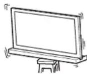 SONY SU40NX1 - O6OB'3KOBO BCTaHOBJIHOTe NiIcTaBky DnI TeJIeBi3opa Ha CTiKl NOBepxHi. - 1