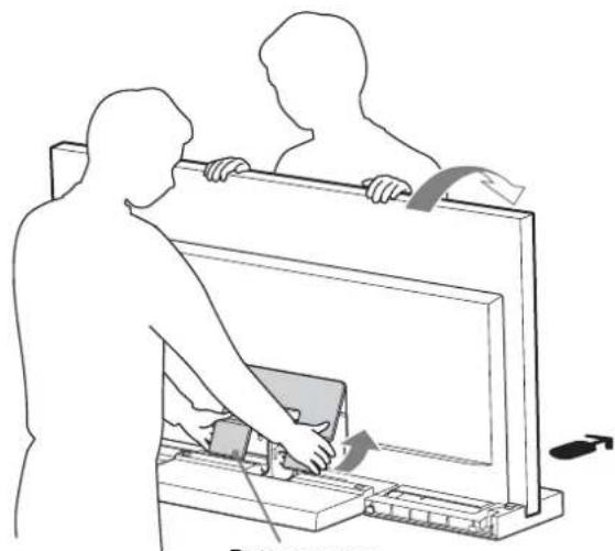 SONY SU40NX1 - Attach the Bottom Cover to the TV set. (KDL-40NX80☐/KDL-46NX80☐/ KDL-52NX80☐ only) - 1