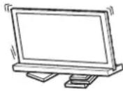 SONY SU40NX1 - O6OB'3KOBO BCTaHOBJIHOTe NiIcTaBky DnI TeJeBi3opa Ha TBepdi IplacKi nobepxHi. - 1