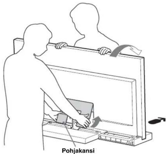 SONY SU40NX1 - Kiinnitta pohjakansi television. (Koskee vain malleja KDL-40NX80/ KDL-46NX80/ KDL-52NX80) - 1