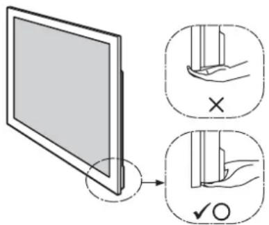 SONY SU40NX1 - Pri prenášani televízora ho držte za určene body. - 3