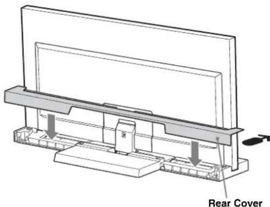 SONY SU40NX1 - Attach the Rear Cover to the TV Stand. - 1