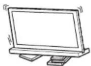 SONY SU40NX1 - TV-stativet på installereres på solid og flatt underlag. - 1