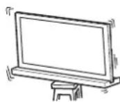 SONY SU40NX1 - Asegürese de instalar el soporte para TV en una superficie estable. - 1