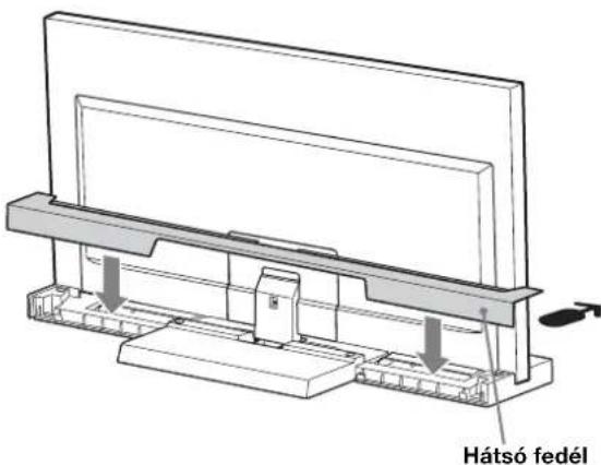 SONY SU40NX1 - A TV-allyványra helyezze fel a hatso fedelet. - 1