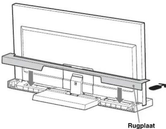 SONY SU40NX1 - Bevestig de rugplaat aan detv-standard. - 1