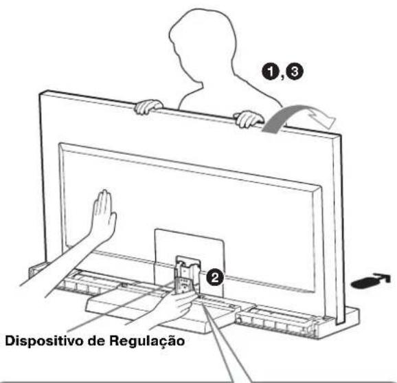 SONY SU40NX1 - Ajustar o ângulo de visualização do televisor - 1
