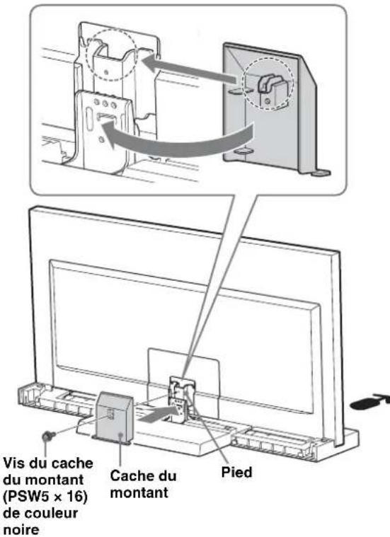 SONY SU40NX1 - Fixez le couvercle du pied au pied. - 1