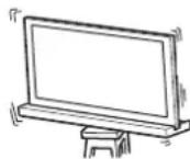 SONY SU40NX1 - O6a3aTeIbHo yCTaHaBnBaIte NoCTaBky dJa TeJeBu3opa Ha NoXoJyU IOBepxHOCTb. - 1