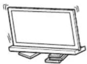 SONY SU40NX1 - Stolik TV nalewy umieść na solidnej i plaskiej powierzchni. - 1