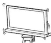 SONY SU40NX1 - Certifique-se de que instala o suporte de televisor numa superficie estável. - 1