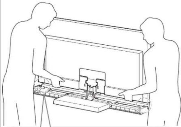 SONY SU40NX1 - Install the TV onto the TV Stand. - 1