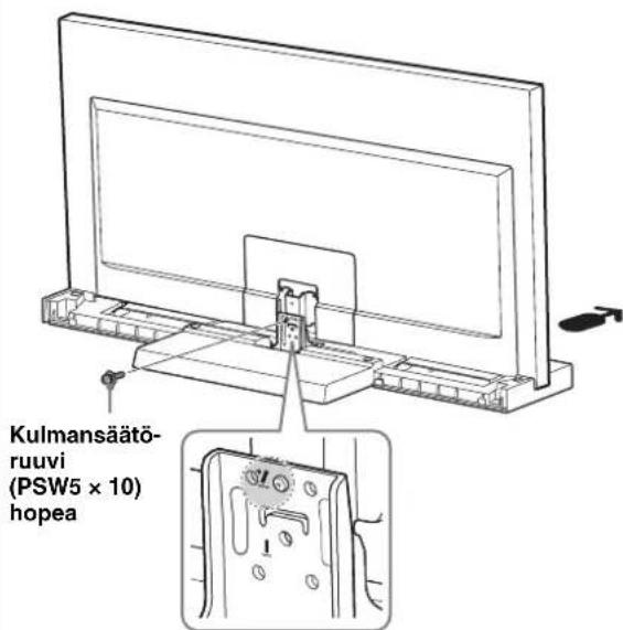 SONY SU40NX1 - Kiinnitä television ja televisionjalusta kulmansaätoruuveilla (PSW5 × 10) hopea (sisältytoimitukseen). - 1