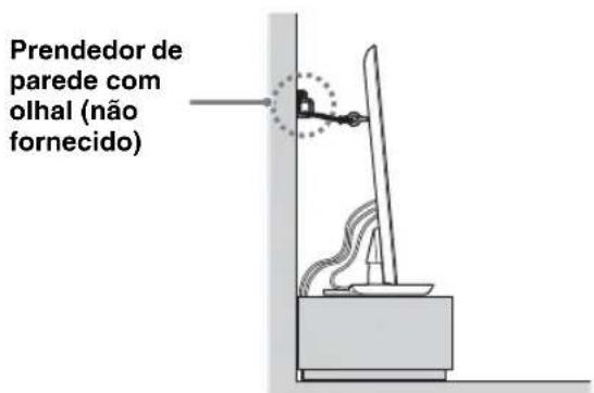 Preendedor de parede com olhal (não fornecido)