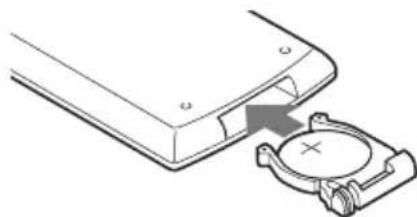 SONY DVPFX825 - To replace the remote control battery - 2