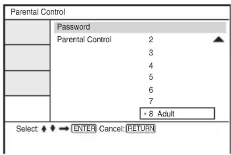 SONY DVPFX825 - Setting the parental control (limited playback) DVDVideo - 1