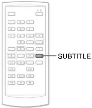 SONY DVPFX825 - Displaying the subtitles DVDVideo - 1