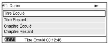 SONY DVPFX825 - Sélectionnez « Affi. Durée » dans l'écran des réglages de lecture et appuyez sur ENTER. - 1