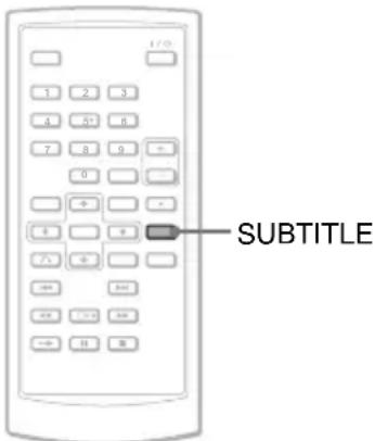 SONY DVPFX825 - Affichage des sous-titres DVDVideo - 1