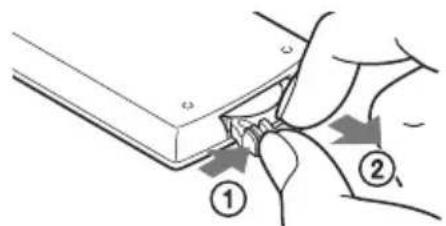 SONY DVPFX825 - To replace the remote control battery - 1