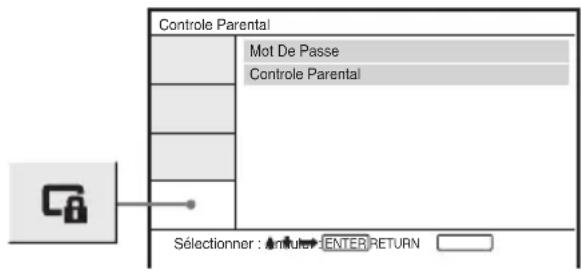 SONY DVPFX825 - Configuration du contrôle parental (Controle Parental) - 1