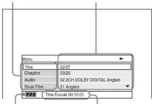 SONY DVPFX825 - Appuyez sur DISPLAY durant la lecture d'un DVD. - 1