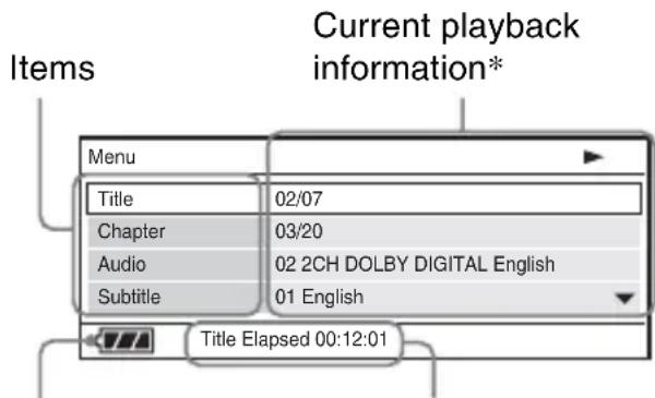 SONY DVPFX735 - Press DISPLAY while playing a DVD. - 1