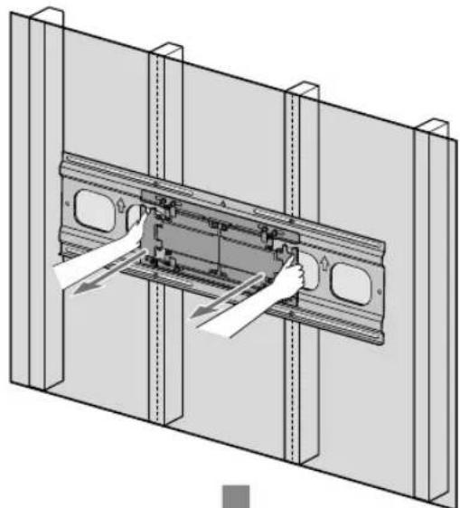 SONY SUWL830 - Pull out the arm of the bracket to the end. - 1