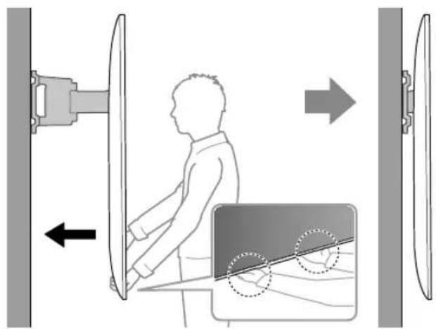 SONY SUWL830 - Installing the TV on the wall - 14