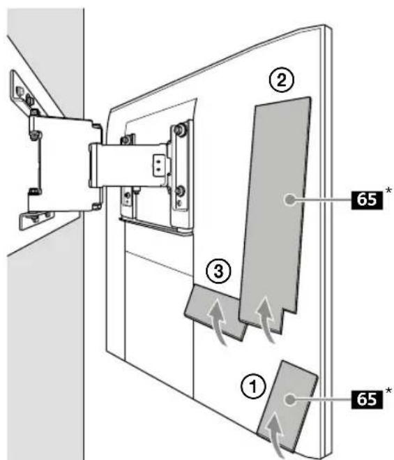 SONY SUWL830 - Installing the TV on the wall - 9