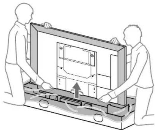 SONY SUWL830 - Installing the TV on the wall - 1