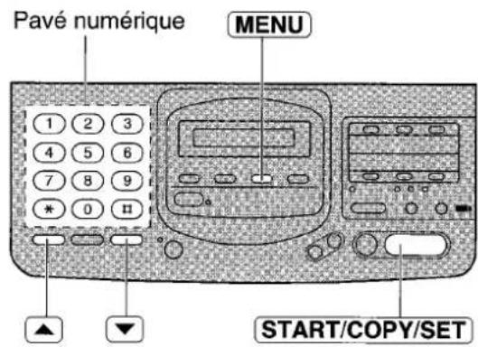 PANASONIC KXF2681BL - Modification de la durée d'enregistrement de l'announce du mode répondeur/télécopieur - 1