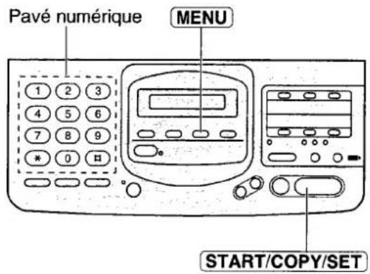 PANASONIC KXF2681BL - Programmation du code de commande à distance du répondeur - 1