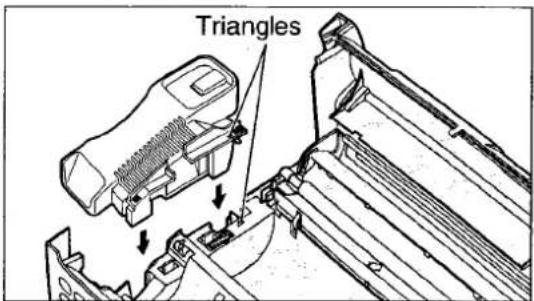 PANASONIC KXF2681BL - Installation du support du combiné - 3