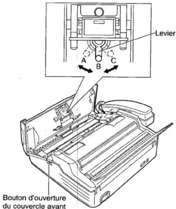 PANASONIC KXF2681BL - Réglage de la pression de l'alimentateur de documents - 1
