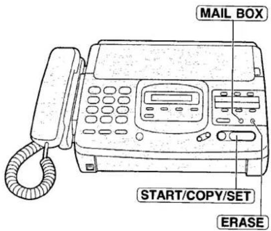 PANASONIC KXF2681BL - Effacement de tous les messages contenus dans une boîte aux lettres - 1