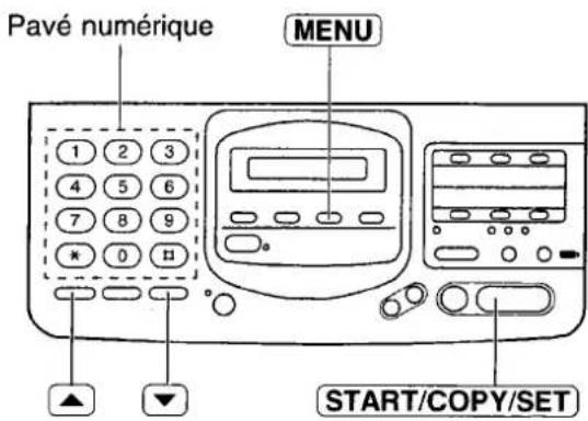 PANASONIC KXF2681BL - Réglage de l'alarme des messages - 1