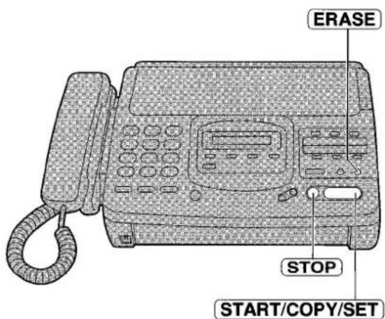 PANASONIC KXF2681BL - Effacement de tous les messages de la mémoire ordinaire - 1
