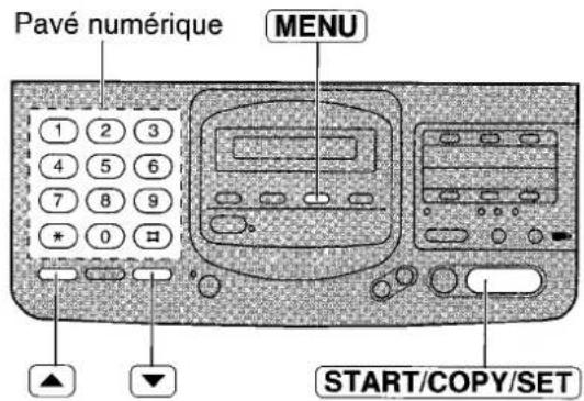 PANASONIC KXF2681BL - Réglage du nombre de sonneries du système de sonnerie non audible de reconnaissance des télécopies - 1