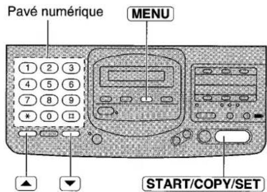 PANASONIC KXF2681BL - Réglage de l'alarme de durée d'enregistrement - 1