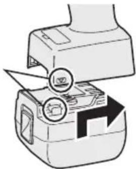 PANASONIC EYFLA1 - Attaching or Removing Battery Pack - 1