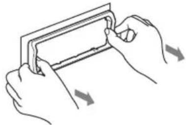 SONY CDXGT64UIW - Remove the protection collar. - 1
