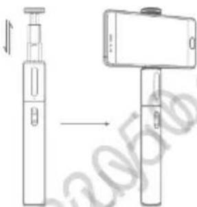HUAWEI Selfie Stick - 1.Installezvoitrélephone sur la perchéa itself - 1