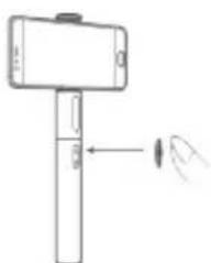 HUAWEI Selfie Stick - Press the fill light button (optional) - 1
