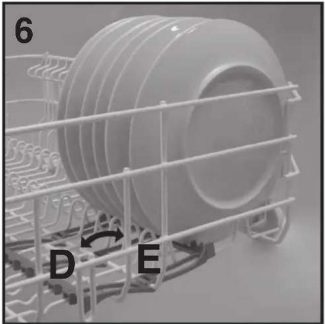 HOOVER HDISH 700 HDIN 4S613PS80 - Cesto superiore (fig. 6) - 1
